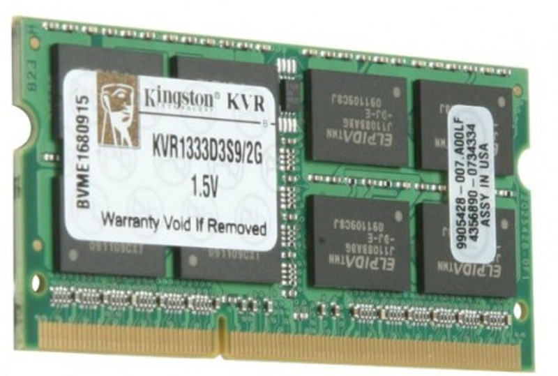 Kingston DDR3 2 GB Laptop DRAM (KVR1333D3S9/2G)