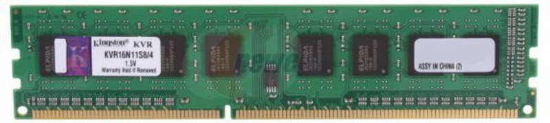 Kingston Value DDR3 4 GB (Single Channel) PC (KVR16N11S8/4-SP)