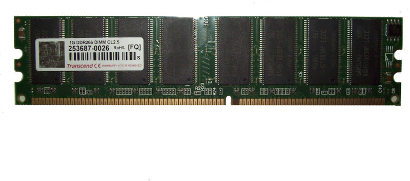 Transcend DDR400 DDR 1 GB (Dual Channel) PC (253687-0026)(Green)