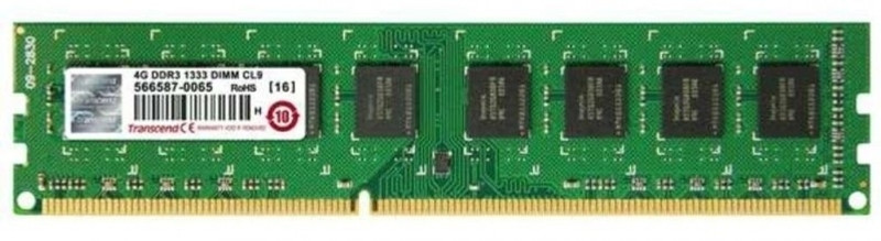 Transcend DDR3-1333 DDR3 4 GB (Single Channel) PC DRAM (JM1333KLN-4G)