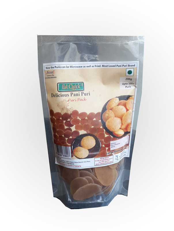 EatQuick EatQuick Pani Puri (Puri Pack) 200 g(Pack of 5)