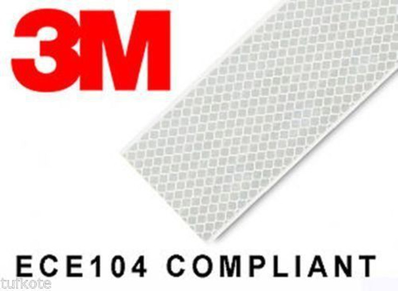 3M AW1 50.8 mm x 609 mm White Reflective Tape(Pack of 1)