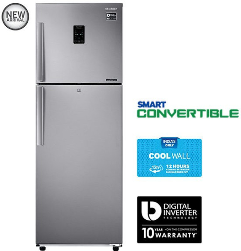 Samsung 318 L Frost Free Double Door 3 Star Refrigerator(Real Stainless, RT34K3983SL) Samsung 318 L Frost Free Double Door 3 Star Refrigerator(Real Stainless, RT34K3983SL)