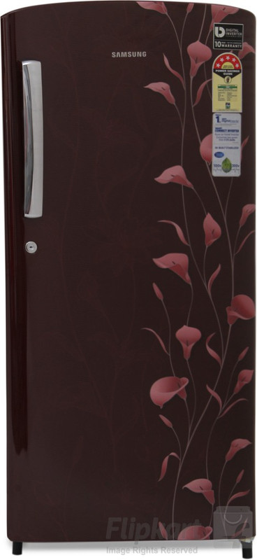 Samsung 192 L Direct Cool Single Door 5 Star Refrigerator(Tender Lily Red, RR19K173ZRZ/HL) Samsung 192 L Direct Cool Single Door 5 Star Refrigerator(Tender Lily Red, RR19K173ZRZ/HL)