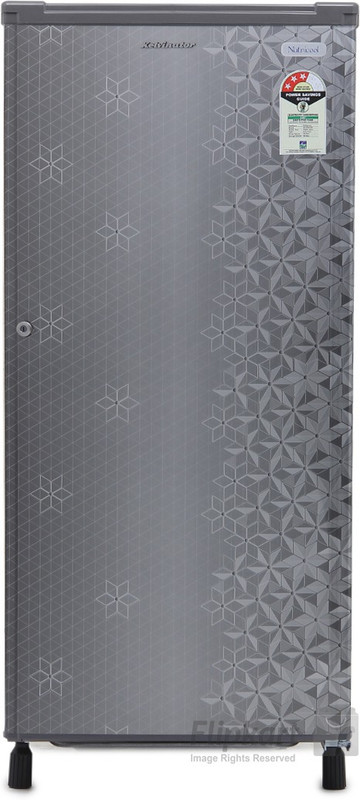 Kelvinator 190 L Direct Cool Single Door 3 Star Refrigerator(Geometry Grey, KW203EFYRG)