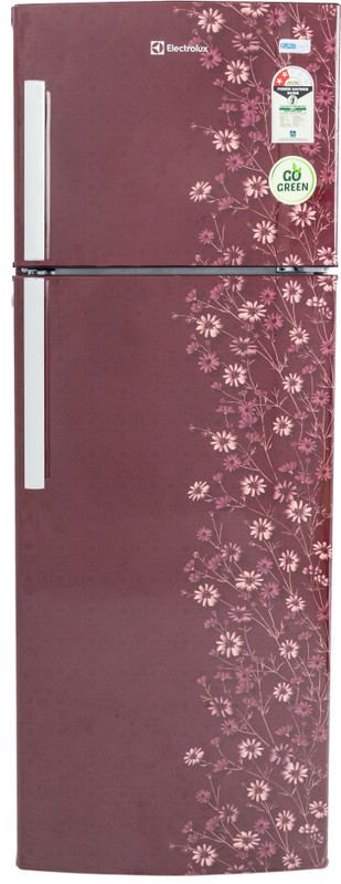 Electrolux 235 L Frost Free Double Door 2 Star Refrigerator(Maroon Daisy, EP242LMD) Electrolux 235 L Frost Free Double Door 2 Star Refrigerator(Maroon Daisy, EP242LMD)