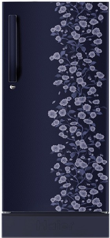 Haier 220 L Direct Cool Single Door 4 Star Refrigerator with Base Drawer(Blue, HRD-2204PBD-R/E)
