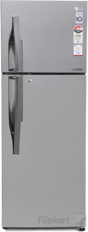LG 284 L Frost Free Double Door 4 Star Convertible Refrigerator(Shiny Steel, GL-T302RPZX) LG 284 L Frost Free Double Door 4 Star Convertible Refrigerator(Shiny Steel, GL-T302RPZX)
