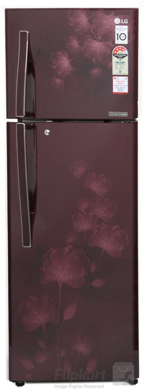 LG 260 L Frost Free Double Door 4 Star Refrigerator(Scarlet Florid, GL-I292RSFL) LG 260 L Frost Free Double Door 4 Star Refrigerator(Scarlet Florid, GL-I292RSFL)