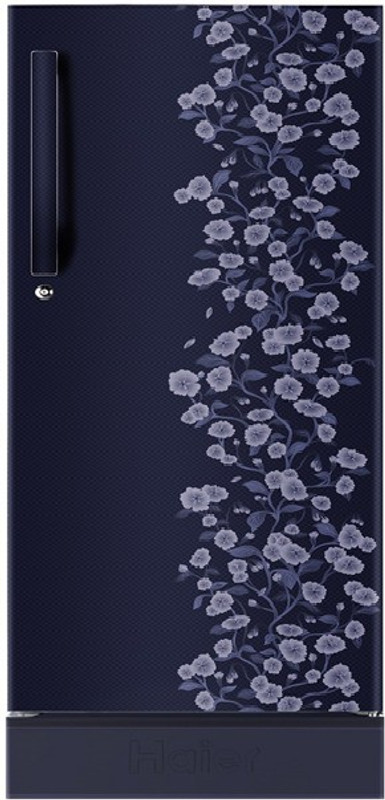 Haier 195 L Direct Cool Single Door 4 Star Refrigerator with Base Drawer(Blue Daisy, HRD-1954PBD-R/E) Haier 195 L Direct Cool Single Door 4 Star Refrigerator with Base Drawer(Blue Daisy, HRD-1954PBD-R/E)