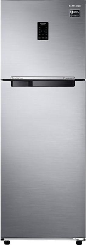 Samsung 345 L Frost Free Double Door 3 Star Refrigerator(Elegant Inox, RT37K3753S8/HL)