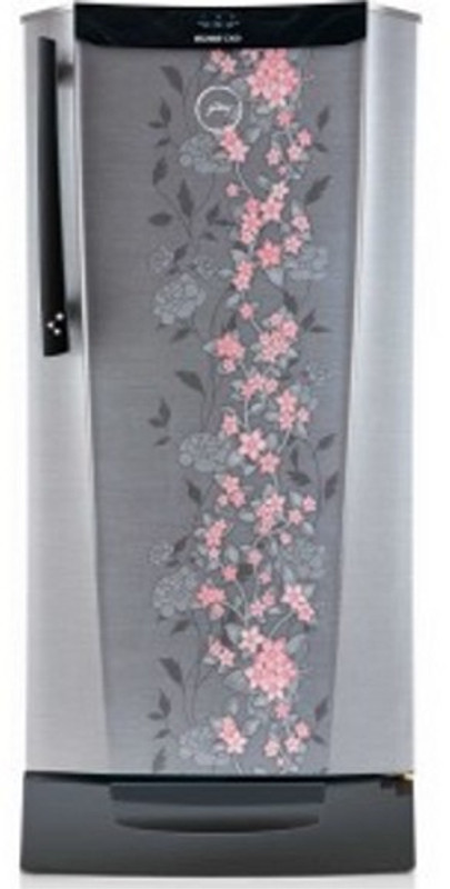 Godrej 212 L Direct Cool Single Door 5 Star Refrigerator with Base Drawer(Silver Spring, RH EDGEDIGI 212PDS 6.2)