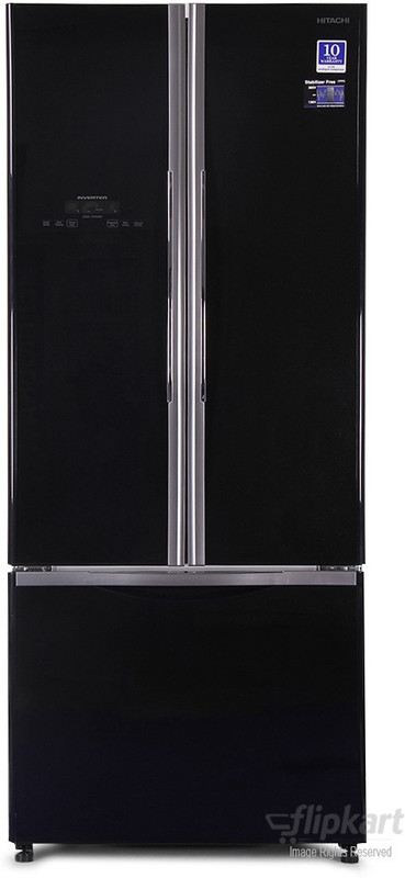 Hitachi 510 L Frost Free Side by Side Inverter Technology Star Refrigerator(Glass Black, R-WB550PND2 GBK) Hitachi 510 L Frost Free Side by Side Inverter Technology Star Refrigerator(Glass Black, R-WB550PND2 GBK)