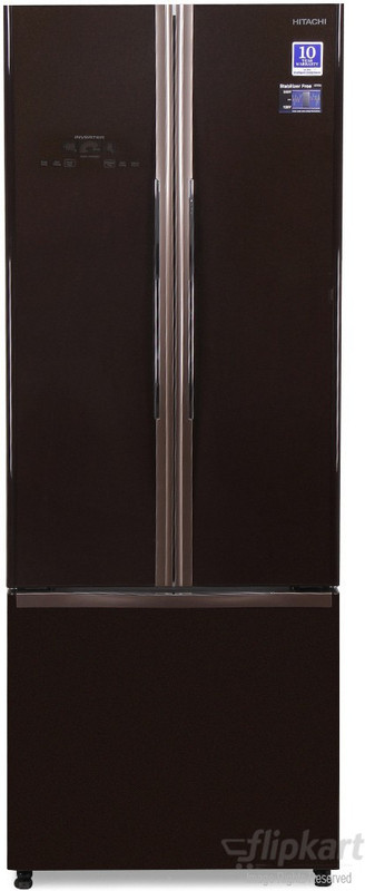 Hitachi 456 L Frost Free French Door Bottom Mount Inverter Technology Star Refrigerator(Glass Brown, R-WB480PND2) Hitachi 456 L Frost Free French Door Bottom Mount Inverter Technology Star Refrigerator(Glass Brown, R-WB480PND2)
