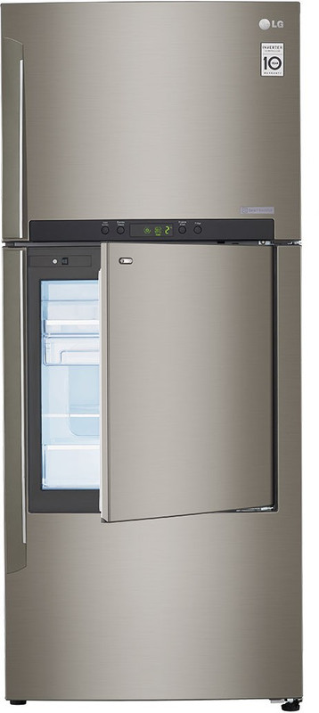 LG 426 L Frost Free Double Door 2 Star Refrigerator(Shiny Steel, GC-D432HLAM) LG 426 L Frost Free Double Door 2 Star Refrigerator(Shiny Steel, GC-D432HLAM)
