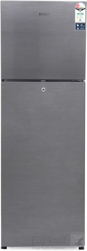 Haier 270 L Frost Free Double Door 2 Star Refrigerator(Brushline Silver, HRF-2903BS-R) Haier 270 L Frost Free Double Door 2 Star Refrigerator(Brushline Silver, HRF-2903BS-R)