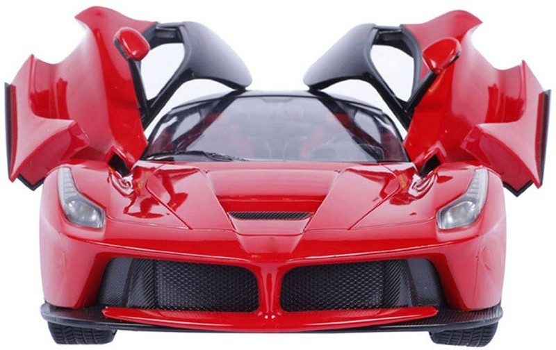Sunflower Products Remote Controlled Rechargable Ferrari car with Opening Doors-Red(Red)