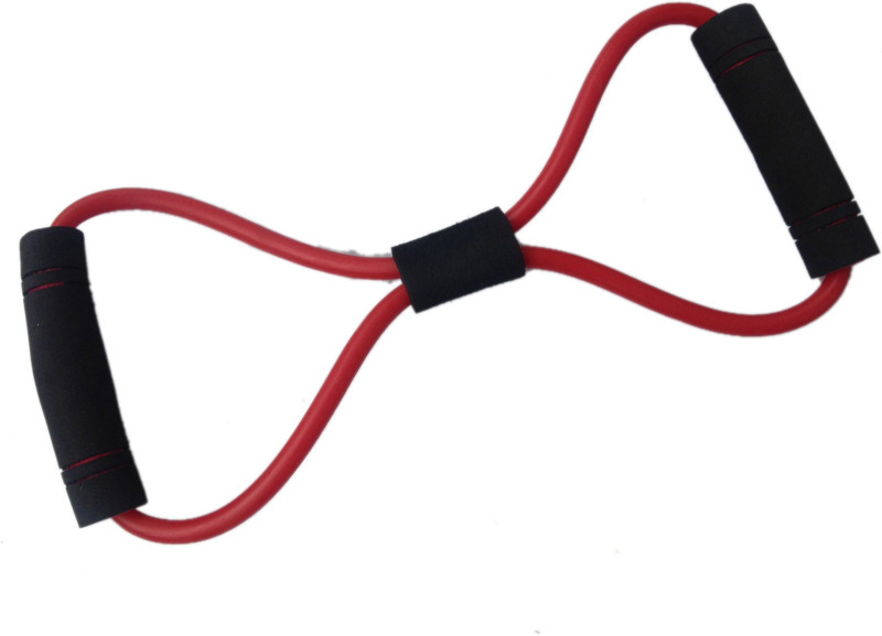 Sahni Sports Figure 8 Band Medium Resistance Tube(Red, Black) Sahni Sports Figure 8 Band Medium Resistance Tube(Red, Black)