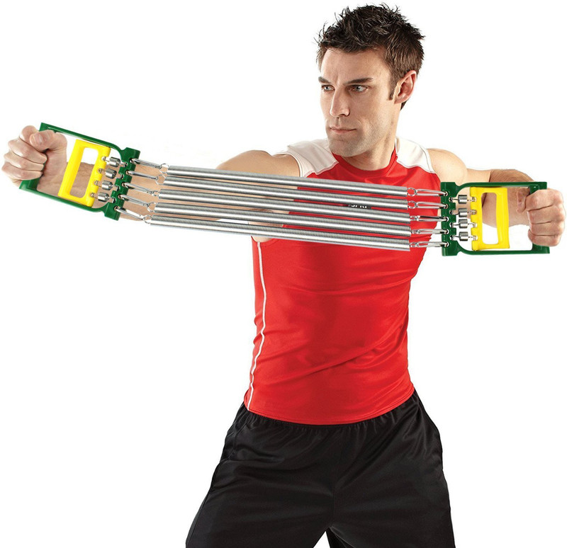 FITSY Chest Expander Exerciser Hand Gripper with 5 Springs Resistance Tube(Multicolor) FITSY Chest Expander Exerciser Hand Gripper with 5 Springs Resistance Tube(Multicolor)