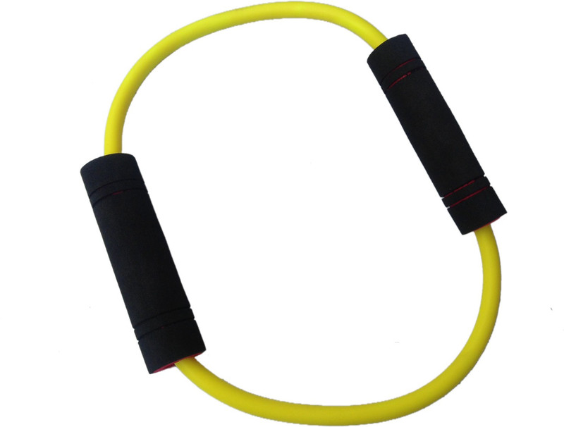 Sahni Sports Figure O Band Light Resistance Tube(Yellow, Black) Sahni Sports Figure O Band Light Resistance Tube(Yellow, Black)