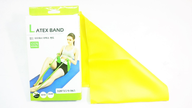 HE Retail Hard Stretch Latex Strap Band Resistance Tube(Yellow) HE Retail Hard Stretch Latex Strap Band Resistance Tube(Yellow)
