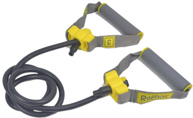 REEBOK Adjustable Level - 3 Resistance Tube(Black, Yellow) REEBOK Adjustable Level - 3 Resistance Tube(Black, Yellow)