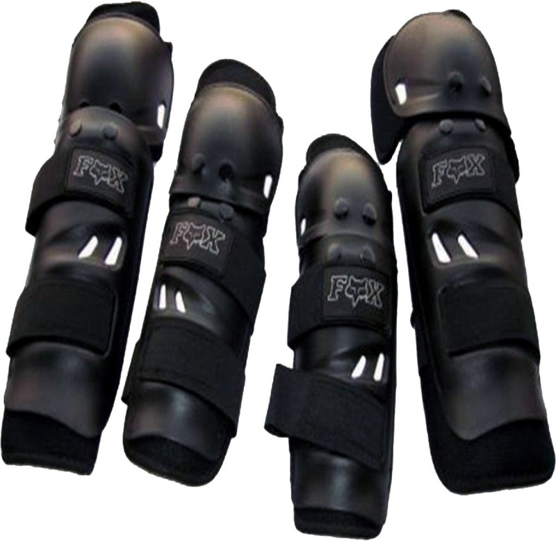 Capeshoppers Knee Guard, Elbow Guard Free Black(Pack of 4)