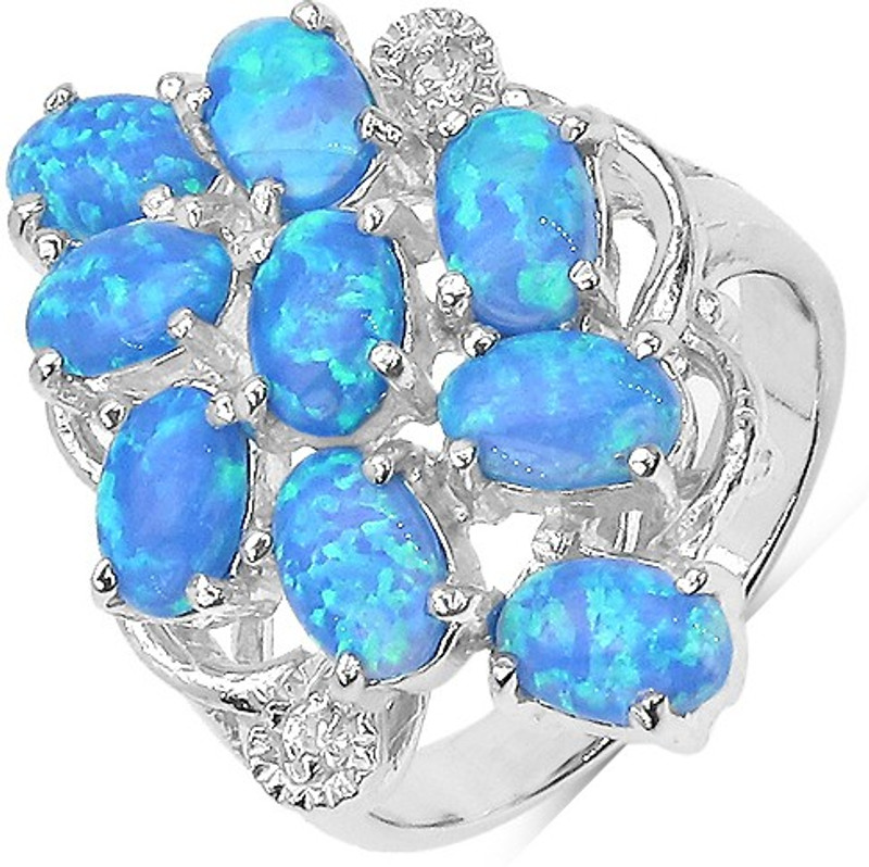 Johareez Sterling Silver Opal Ring