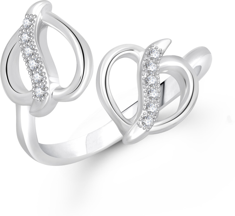 Meenaz 2 Heart Alloy Ring