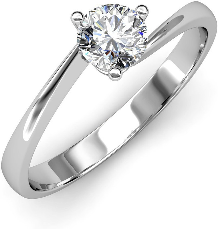 Kiara Jewellery KIR0404 Silver Cubic Zirconia Rhodium Plated Ring