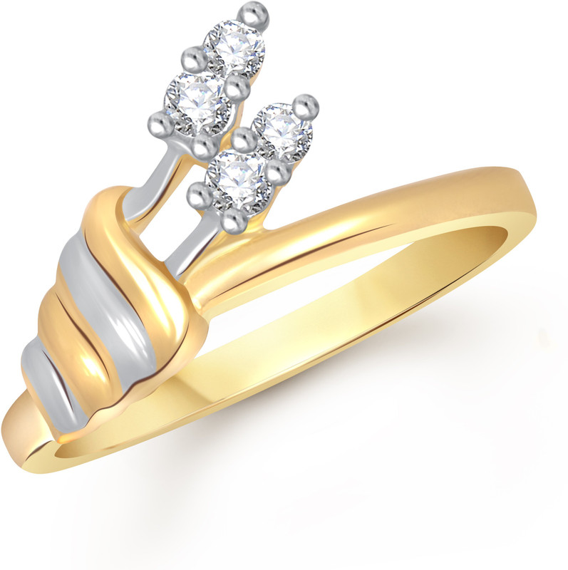 Buy VK Jewels Purity Alloy Cubic Zirconia Gold Plated Ring Online