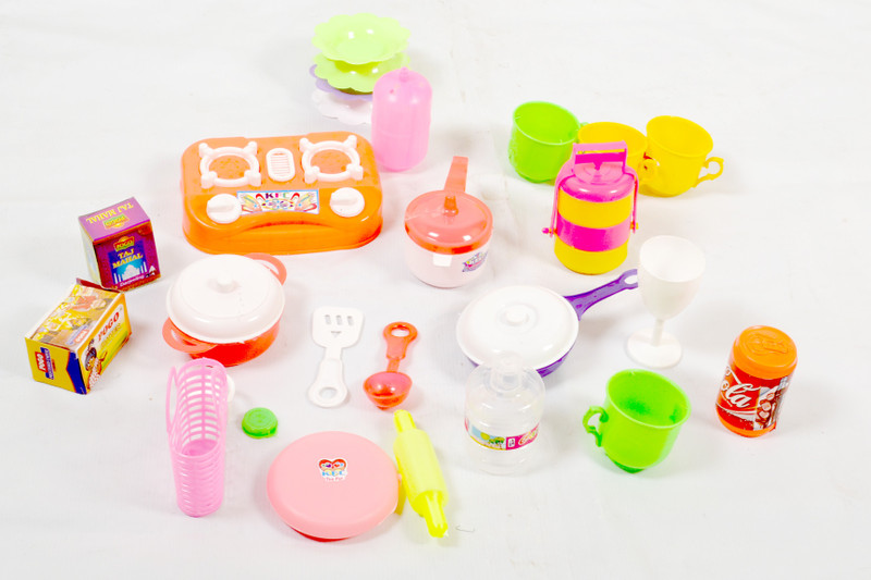 shree natkhat multicolor virgin plastic large kitchen set