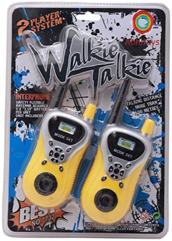 Speoma Yellow  Walkie Talkie For Kids - 2 Pcs