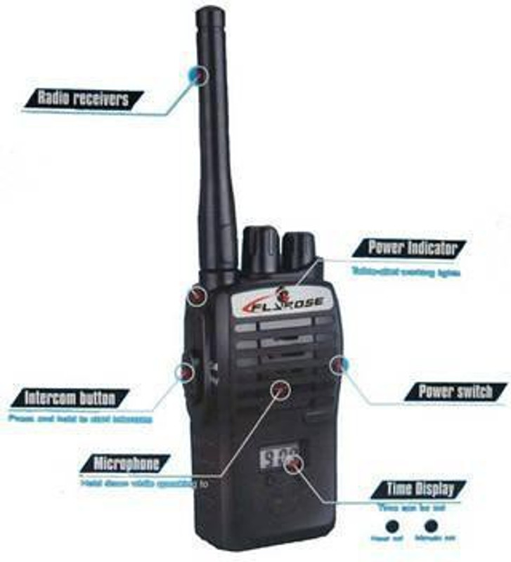 Real Deals Portable Walkie Talkie - Black
