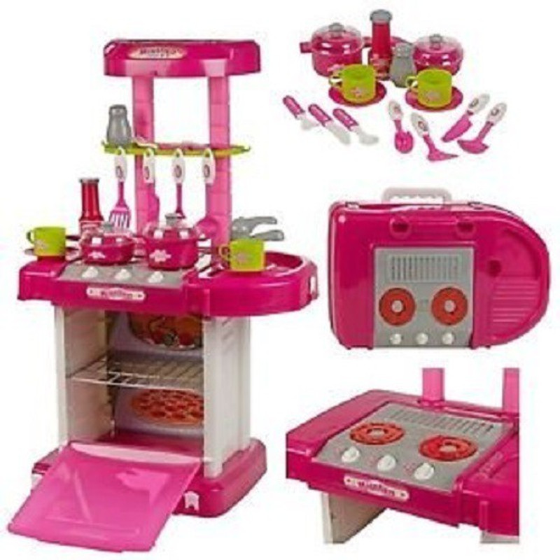 Comfort Living Beautiful Battery Operated Modern Kitchen Play Set