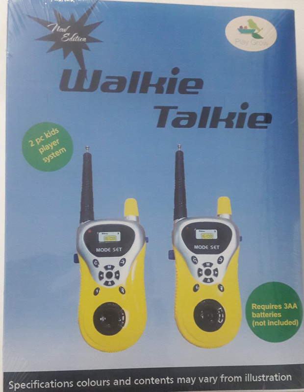 Playgrow Walkie Talkie Toy Set With Radio Control & Antenna