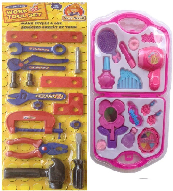 New Pinch Multicolor Work Tool Set with Fashion Beauty Set for kids