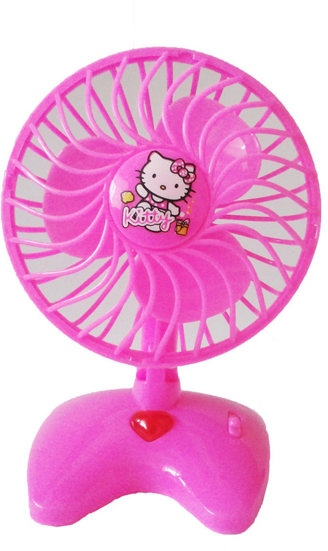 Vaibhav Cute Mini Plastic Toy Fan For Kids - Battery Operated