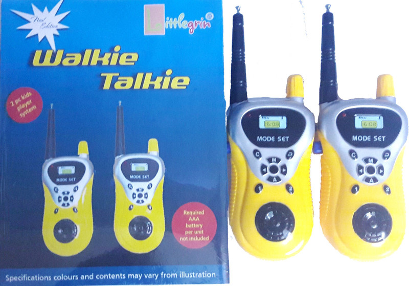 Little Grin Ji Yaun Walkie Talkie Toy Set With Radio Control & Antenna