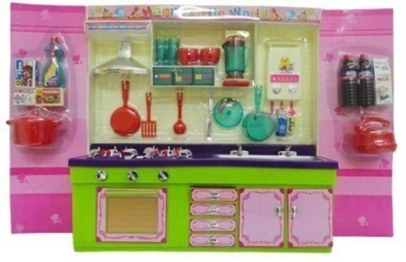 Popular Modern Kitchen Set with Components with flashing light & Ic sound