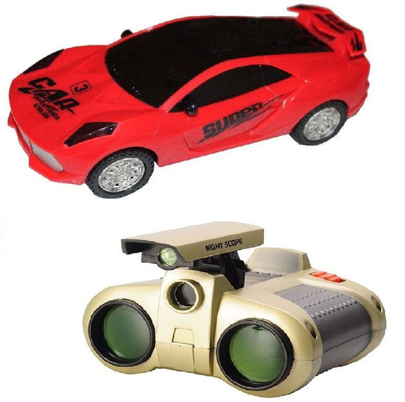 New Pinch Musical 3D Lights car with Binoculars toy
