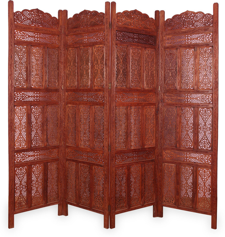 Onlineshoppee Solid Wood Decorative Screen Partition(Free Standing, Finish Color - American Chestnut) RS.39000 (78.00% Off) - Flipkart