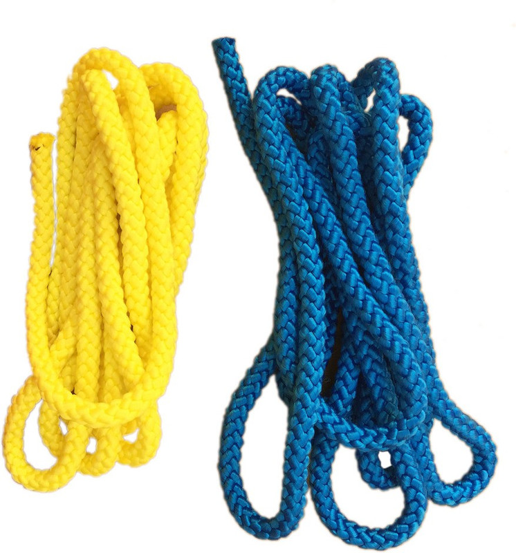 Sahni Sports Pro PP Jump Rope Blue, Yellow(Length: 3000 m, Diameter: 10 mm)