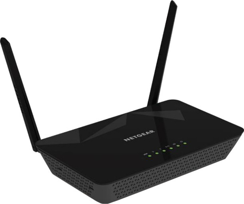 Netgear D1500 N300 WiFi Modem Router(Black) RS.1699 (46.00% Off) - Flipkart