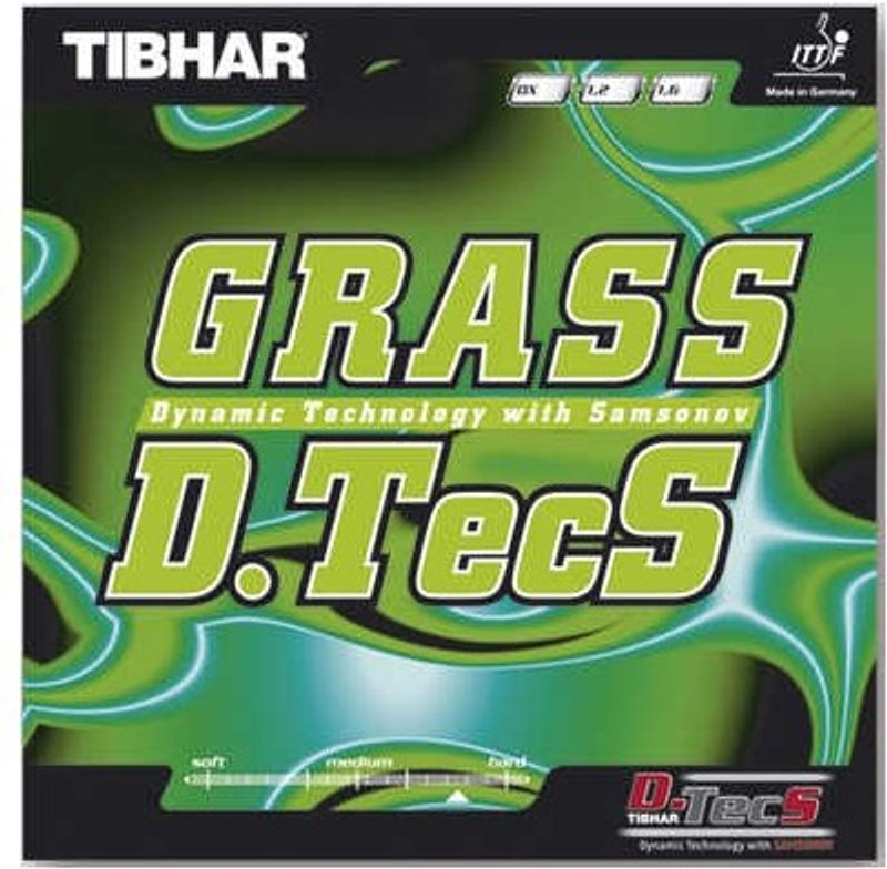 Tibhar Grass D-TECh 11.3 mm Table Tennis Rubber(Red)