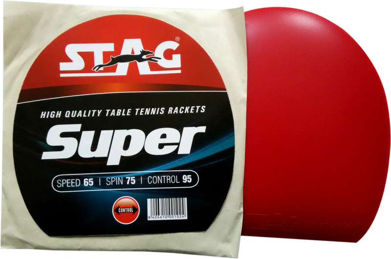 Stag Super 1.8 mm Table Tennis Rubber(Red)