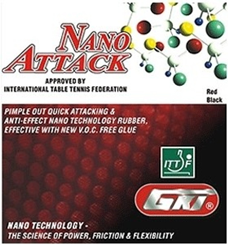 GKI Nano Attack 2.1 mm Table Tennis Rubber(Red)