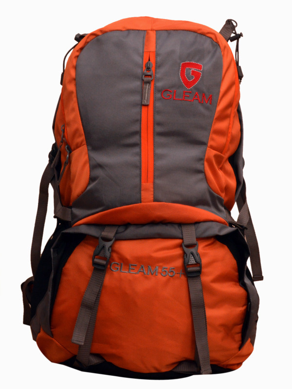 Gleam 0109 Climate Proof Trekking / Hiking Rucksack - 60 L(Orange)