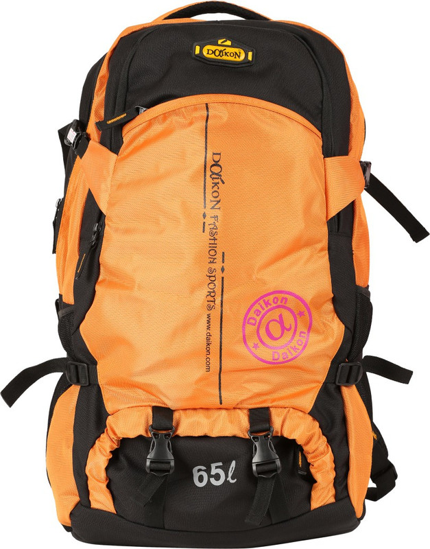 Daikon FASHION SPORTS-BLOR Rucksack - 65 L(Black, Orange)