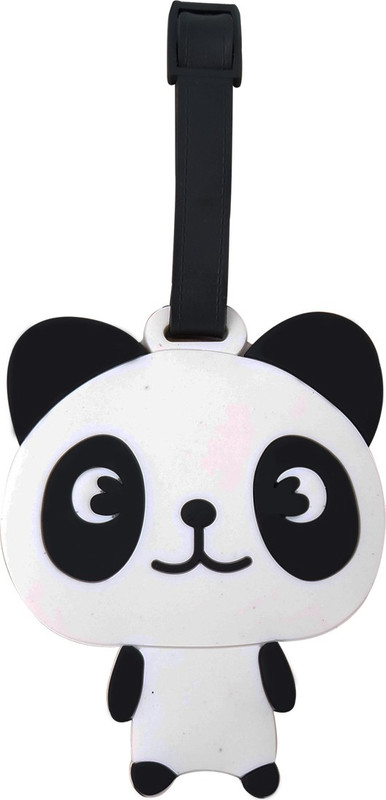Super Drool Lil Panda Luggage Tag(Black)